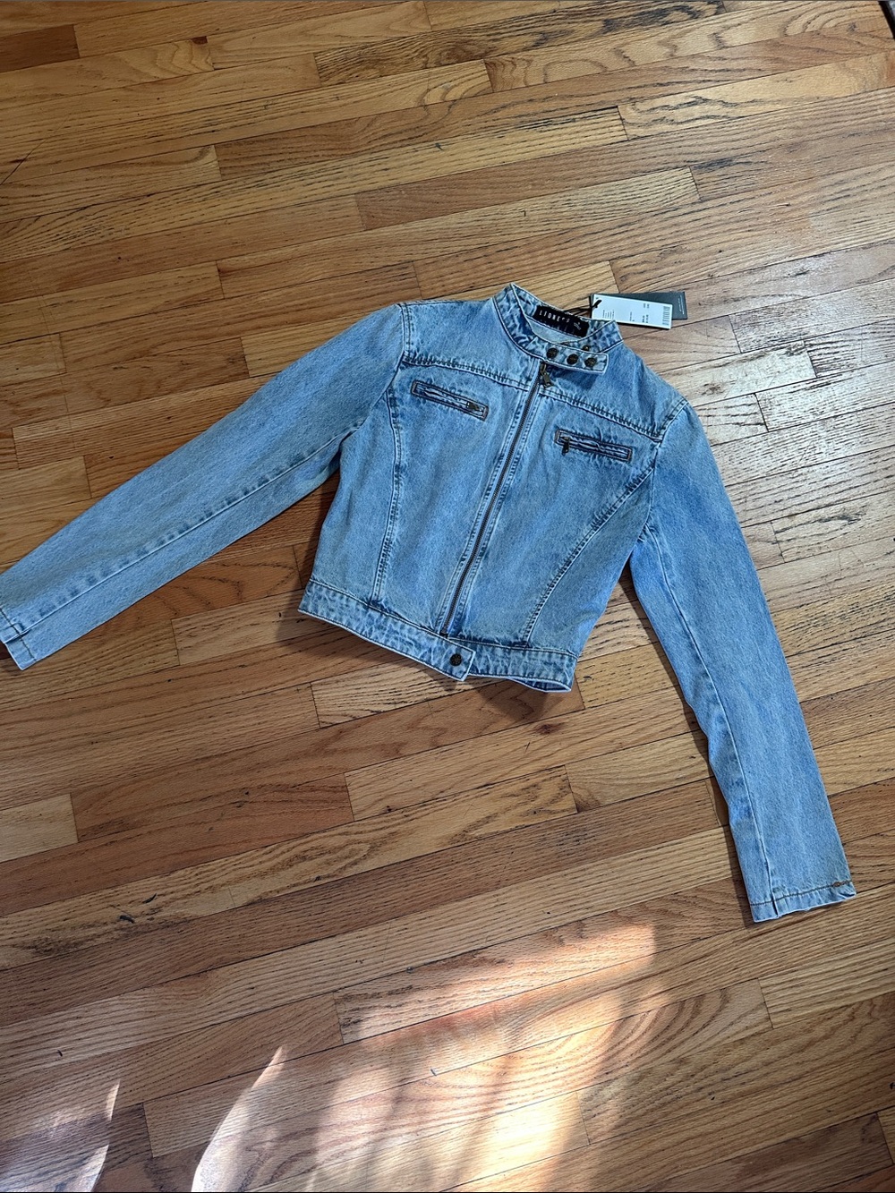 Lioness Light Blue Denim Jacket - Women's Jean Jacket